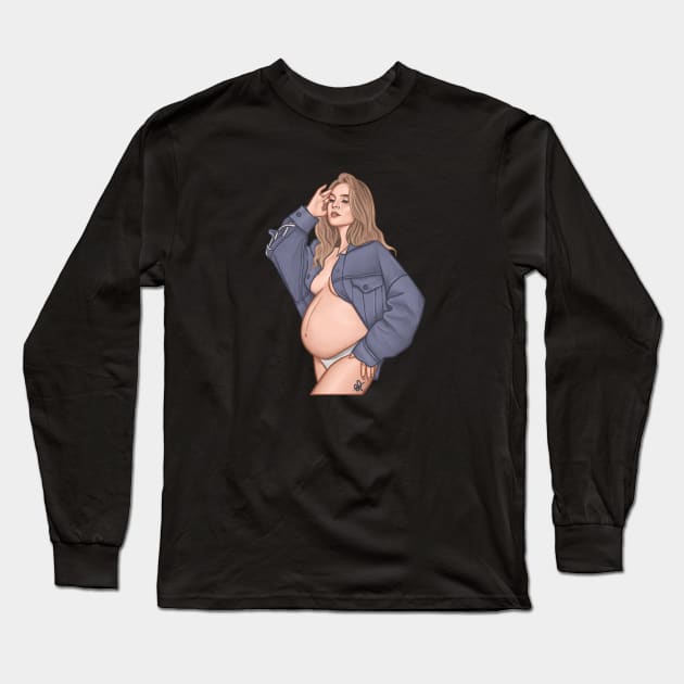 Bump Shoot || Perrie Edwards Long Sleeve T-Shirt by CharlottePenn